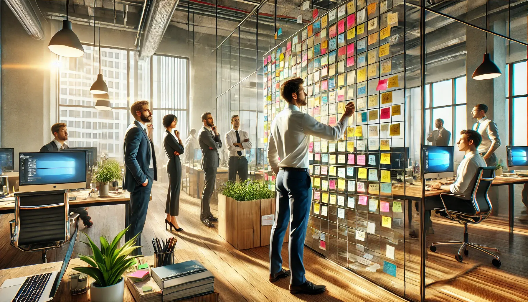 Office Scrum Board Project Management